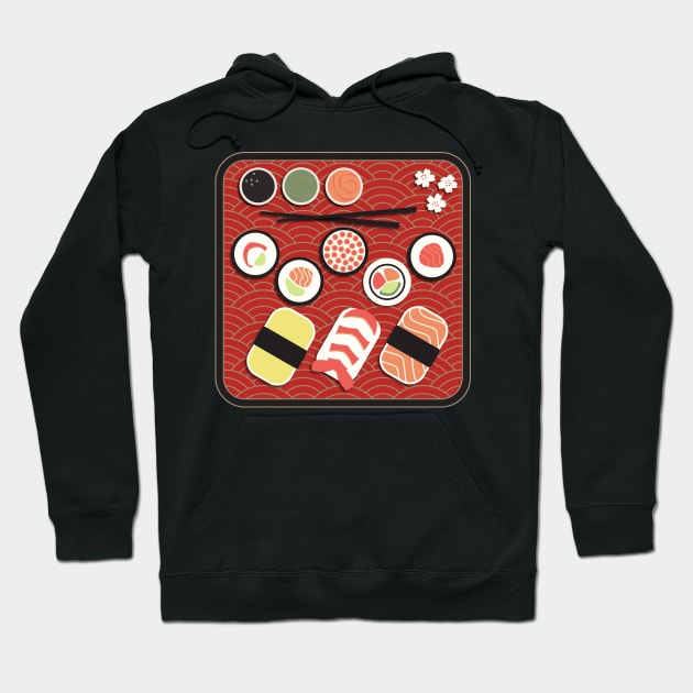 Sushi Dinner Hoodie by ameemax